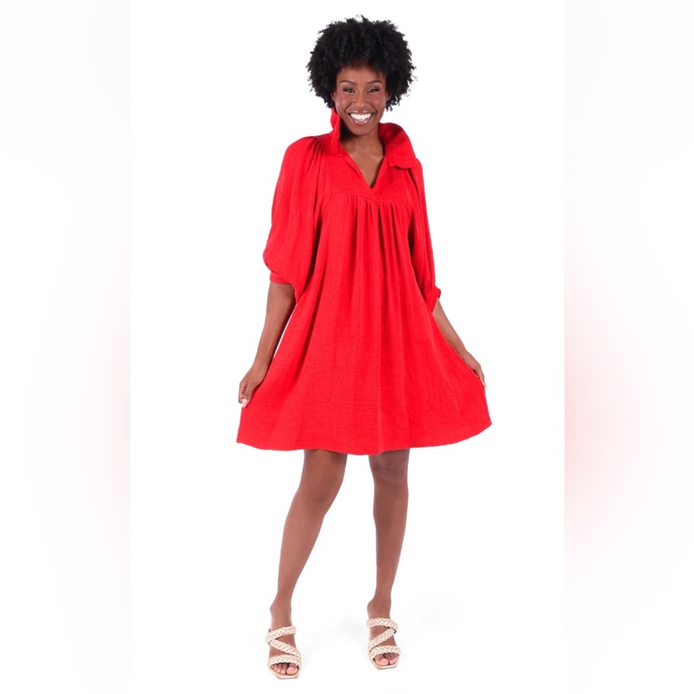 Emily McCarthy Stella Dress - Cranberry Color - Picture 2 of 7